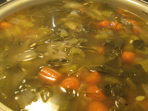 овочевий суп з капустою