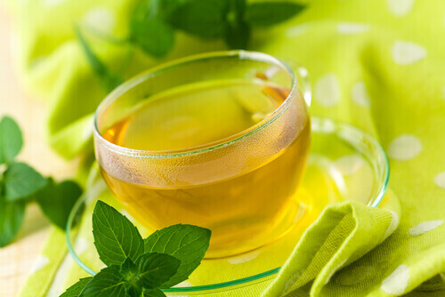 фіжанка з чаєм і м'ятою