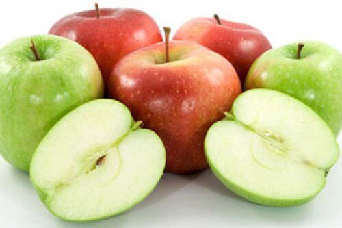 червоні та зелені яблука