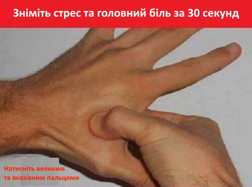 Лікуйте головні болі та стрес акупресурою