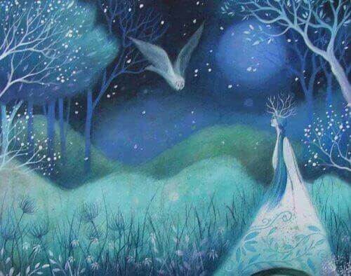 сові та жінка