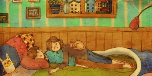 пара спить разом та малі дрібниці