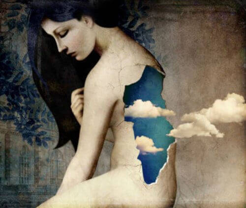 дівчкина та хмари