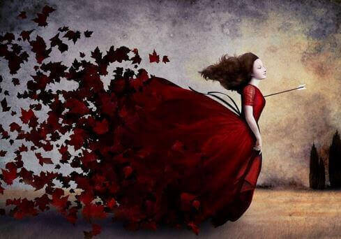 дівчина зі стрілою у грудях