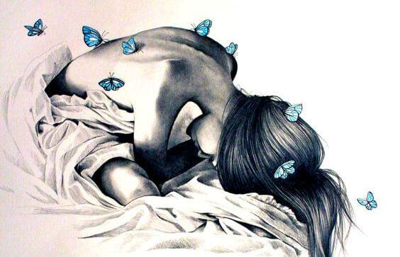 дівчина з метеликами