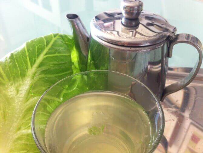 чай з листя салату