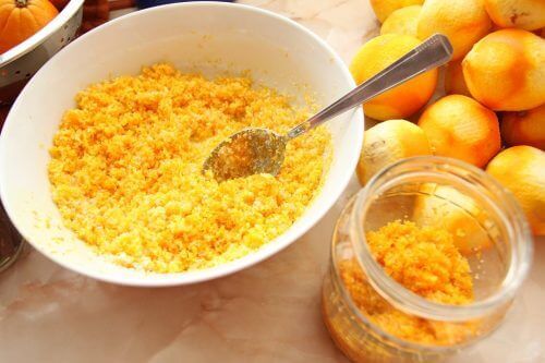 маска з апельсинових шкірок