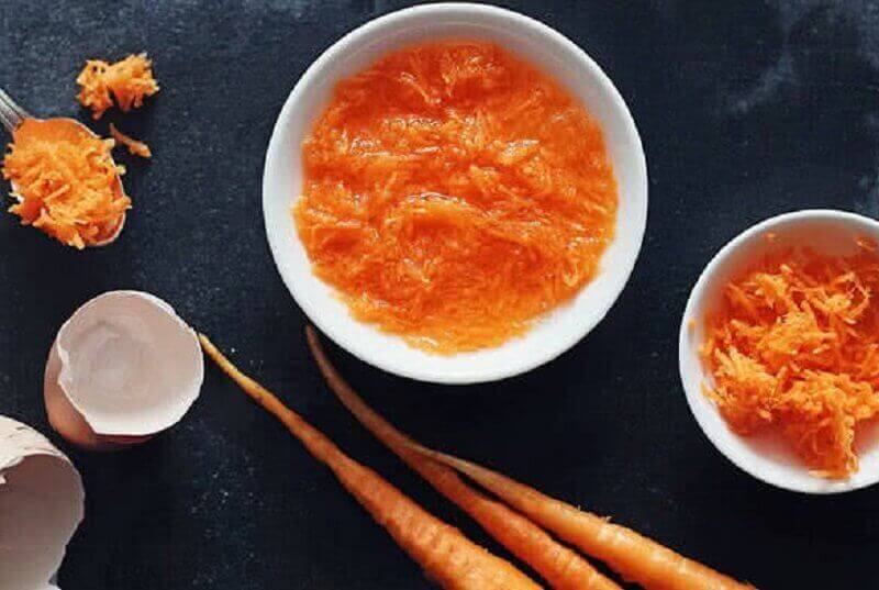 морква для пом'якшення зморшок на лобі