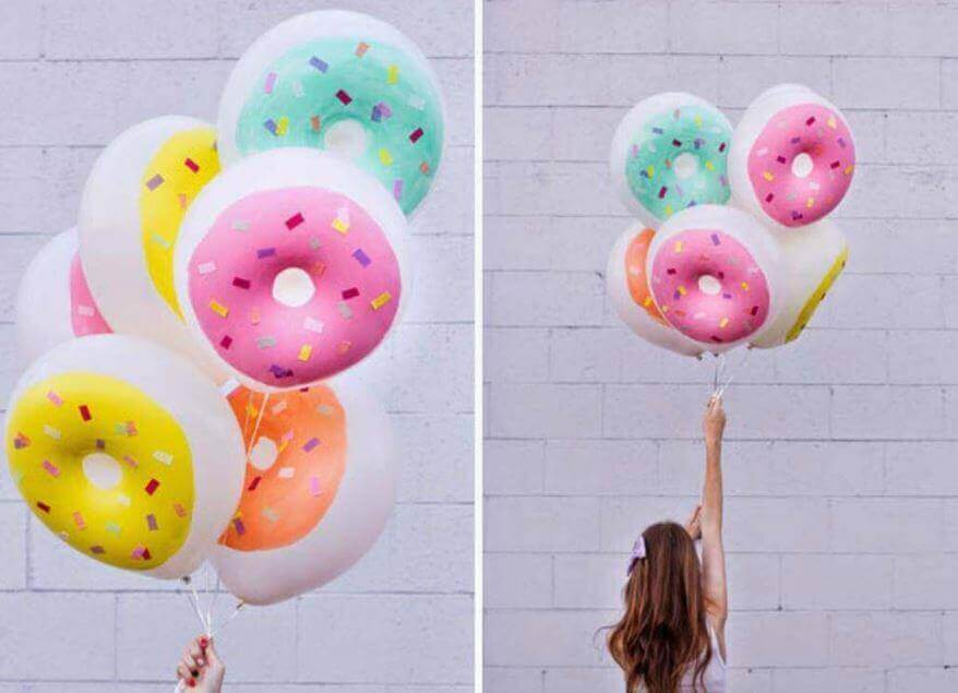 повітряні кулі в формі пончиків