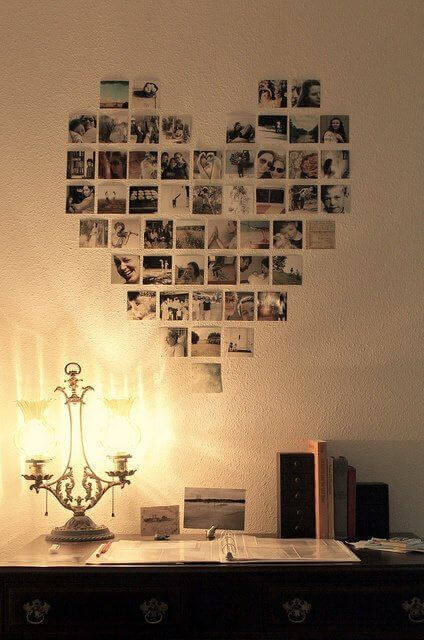 оригінальні ідеї прикрашання кімнати фотографіями