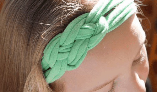 пов'язка на голову зі старих сорочок