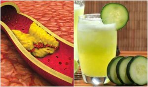 Сік для зменшення холестерину з алое, огірком і грейпфрутом