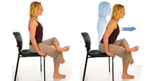 вправи на стільці для лікування болю в сідничному нерві